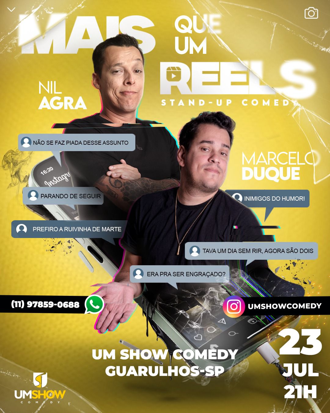 NIL AGRA E MARCELO DUQUE EM GUARULHOS