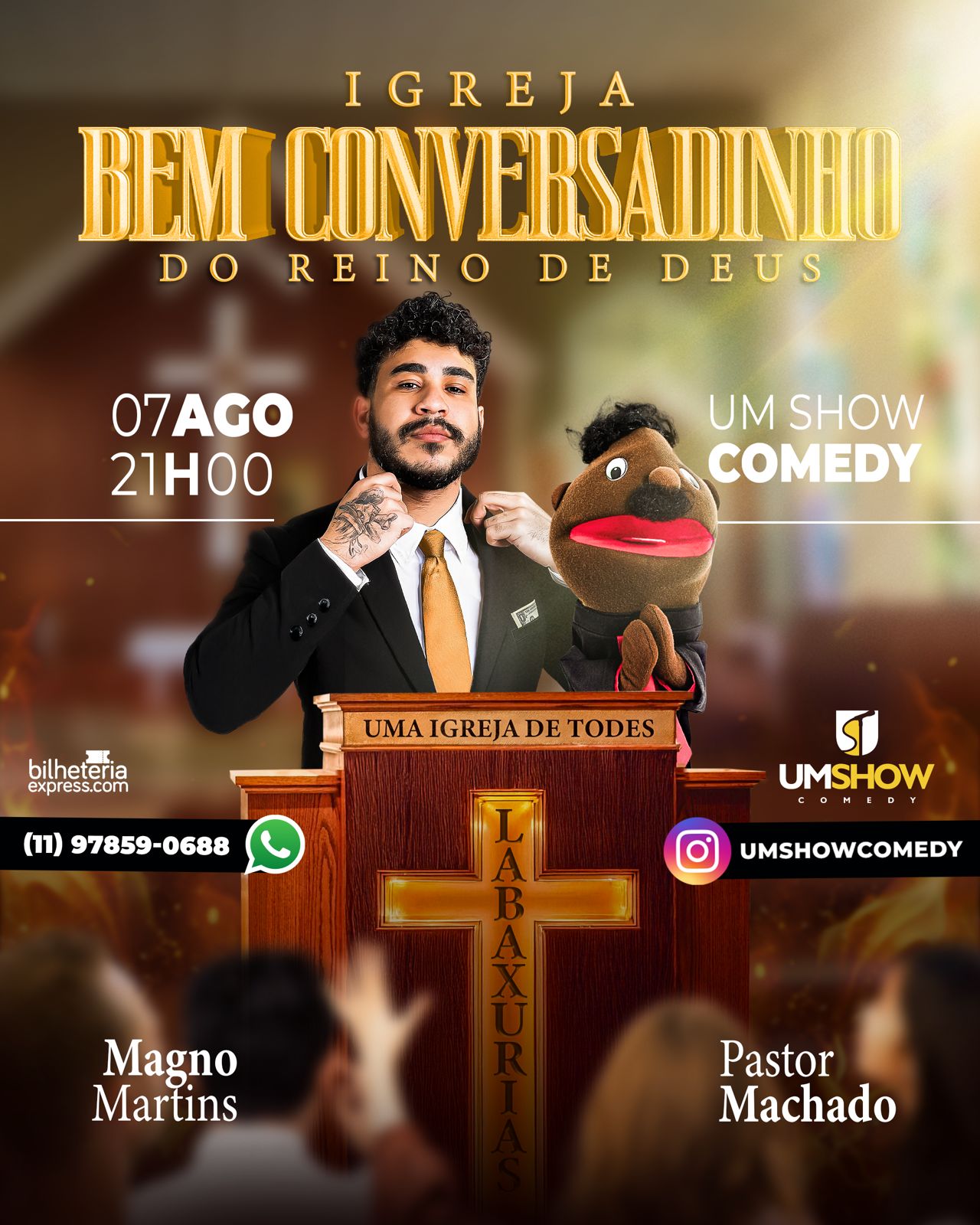 MAGNO MARTINS E PASTOR MACHADO EM GUARULHOS