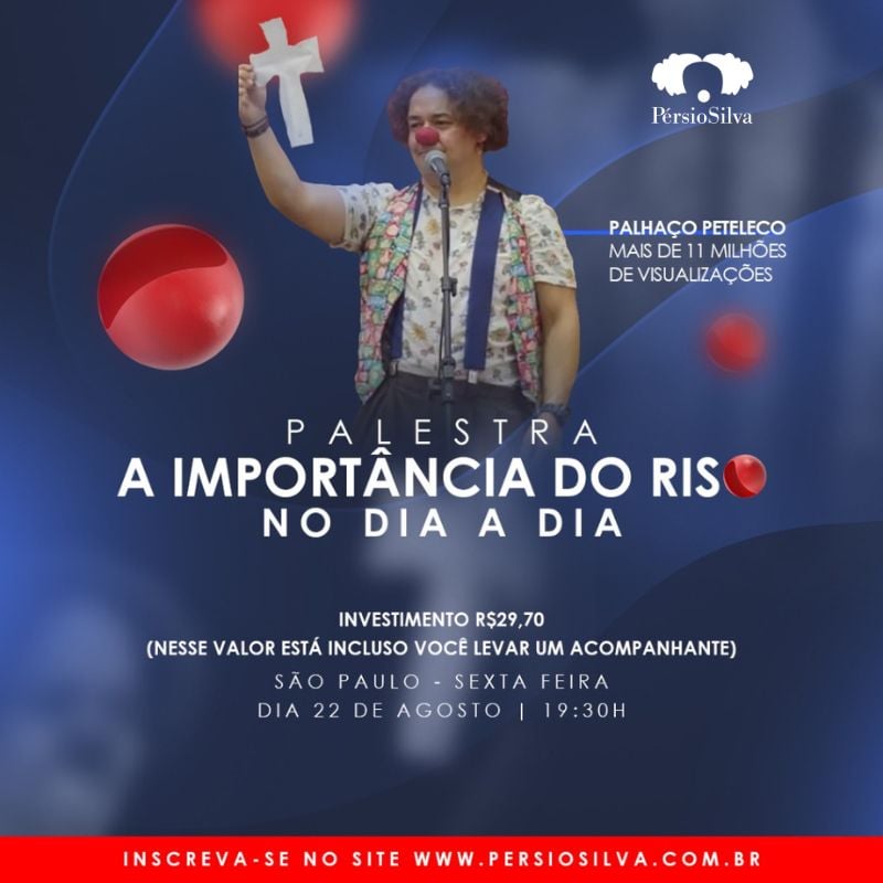 PALESTRA - A IMPORTÂNCIA DO RISO NO DIA A DIA!