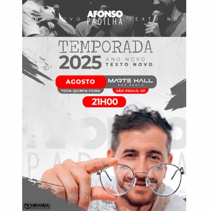 AFONSO PADILHA - STAND UP COMEDY NO MARTE HALL SP