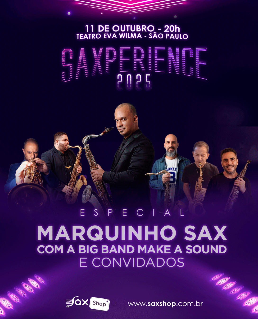 Saxperience 2025 - Especial Marquinho Sax com Big Band make a sound e Convidados