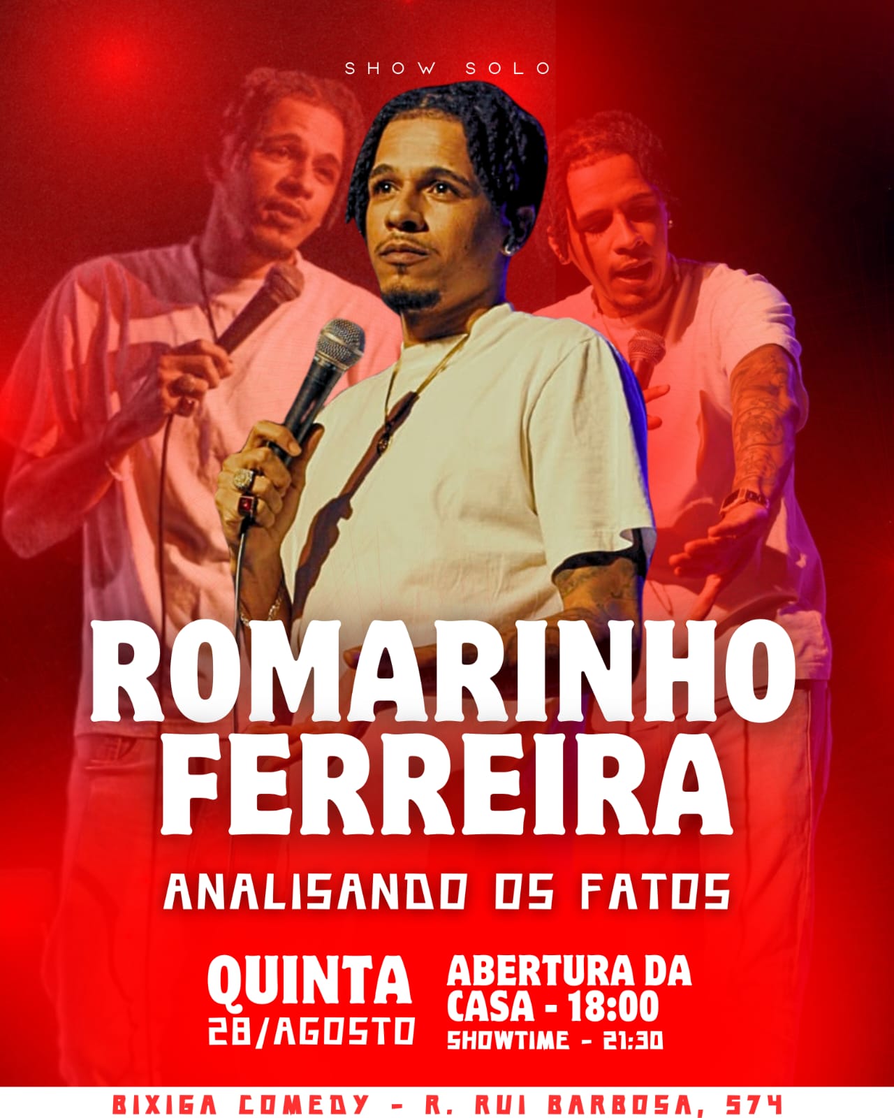 Romarinho Ferreira em Analisando os Fatos Comédia Stand up