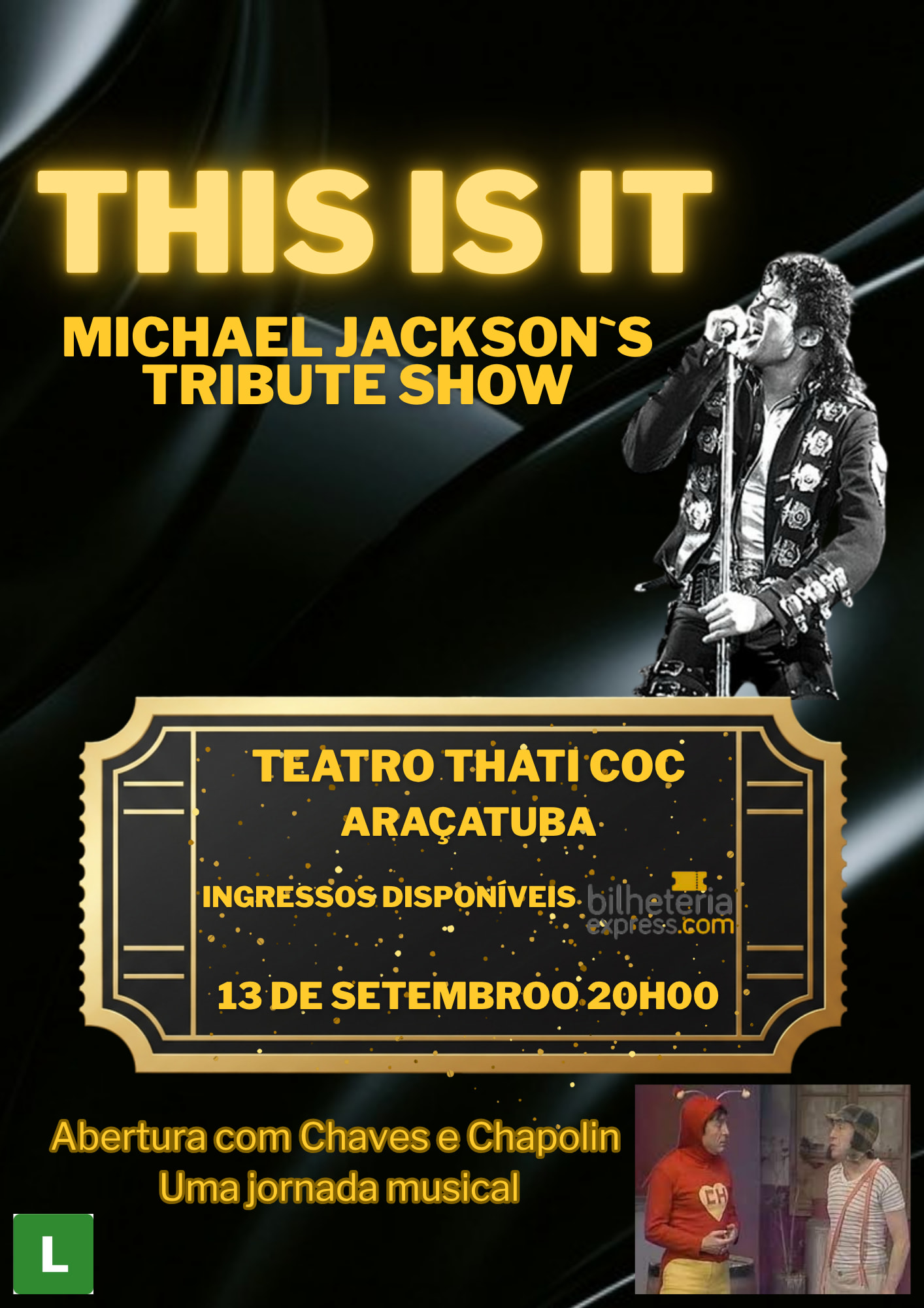 This Is It - Michael Jackson Tribute Show! em Araçatuba