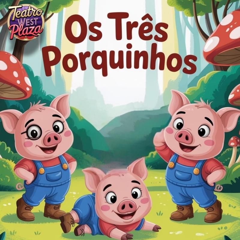 Os Três Porquinhos no Teatro West Plaza