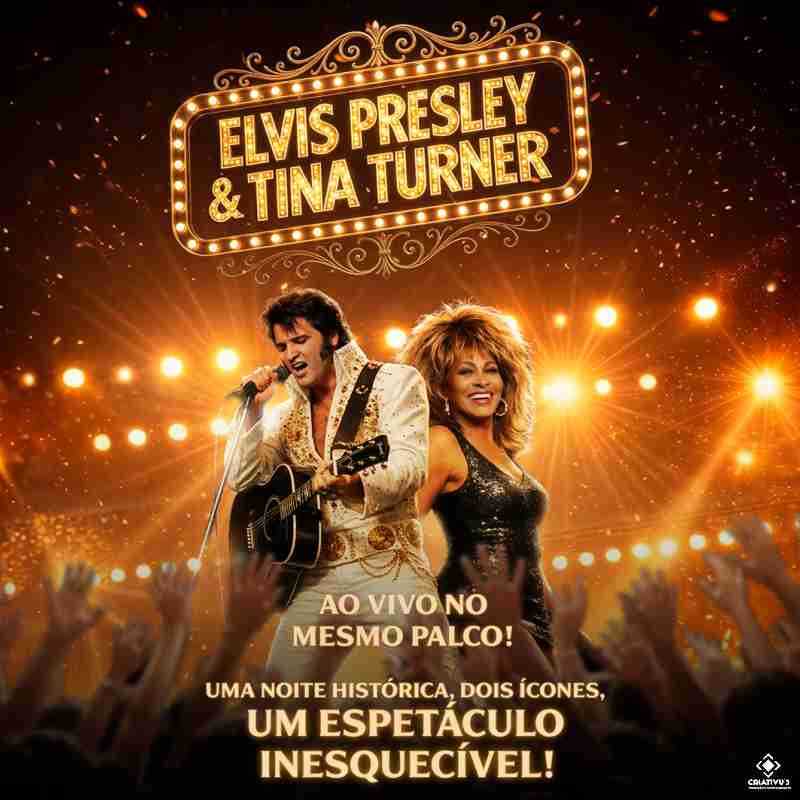 Elvis Presley e Tina Turner em São Bernardo do Campo