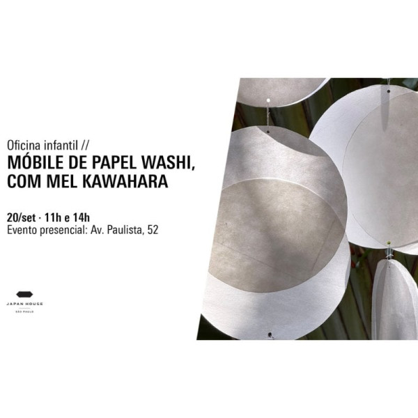FILA DE ESPERA  11H-  Oficina infantil | Móbile de papel washi, com Mel Kawahara -