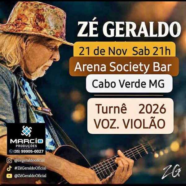Zé Geraldo - Turnê 2026 Voz e Violão