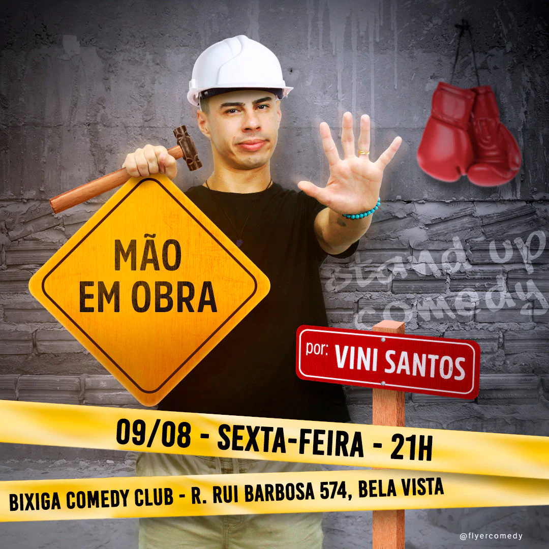 Vini Santos em Mão em Obra