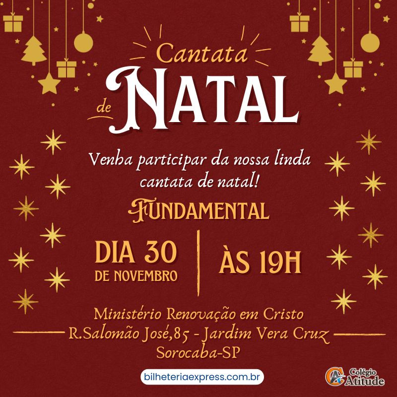 Cantata de Natal - 19h