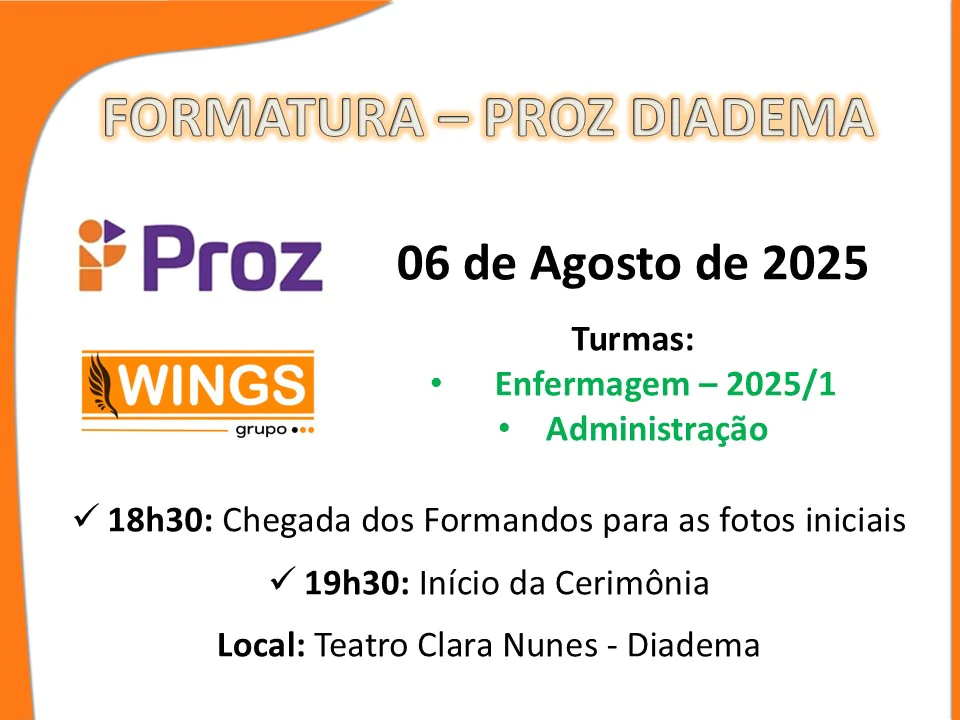 FORMATURA PROZ EDUCACIONAL