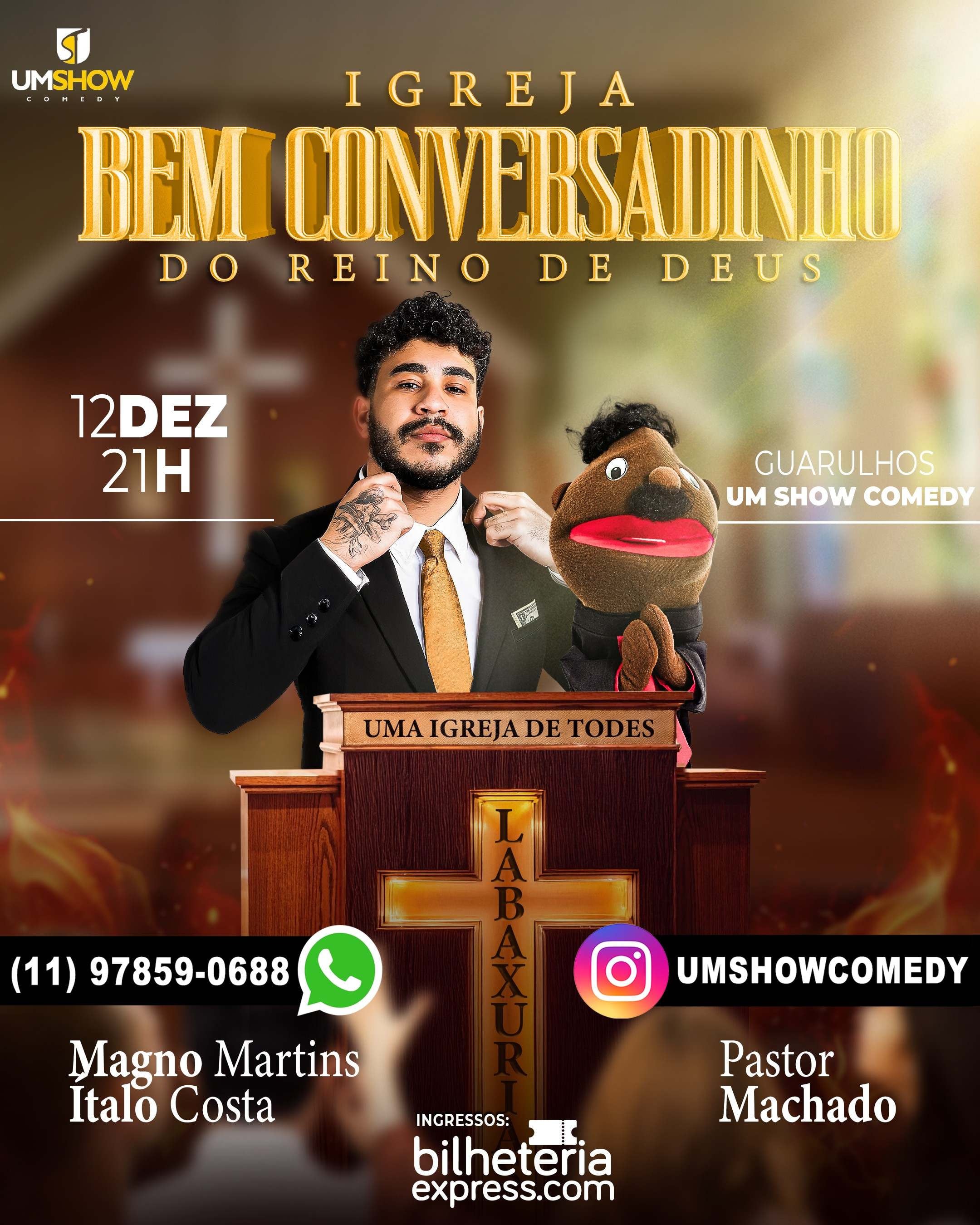 MAGNO MARTINS E PASTOR MACHADO EM GUARULHOS