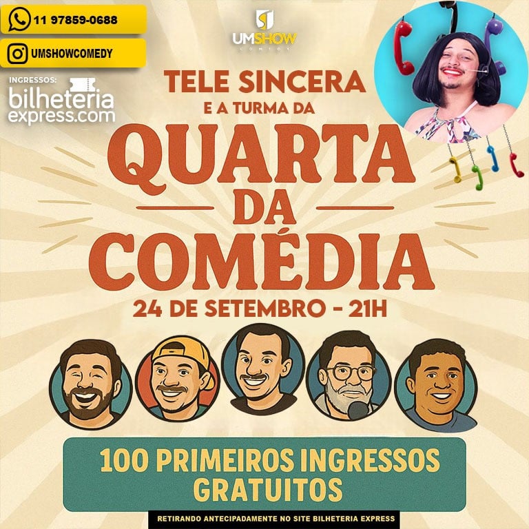 TELE SINCERA COM A TURMA DA QUARTA DA COMÉDIA EM GUARULHOS