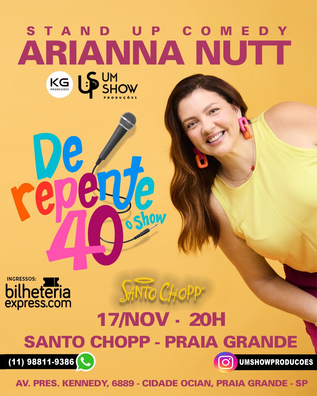 ARIANNA NUTT NA PRAIA GRANDE