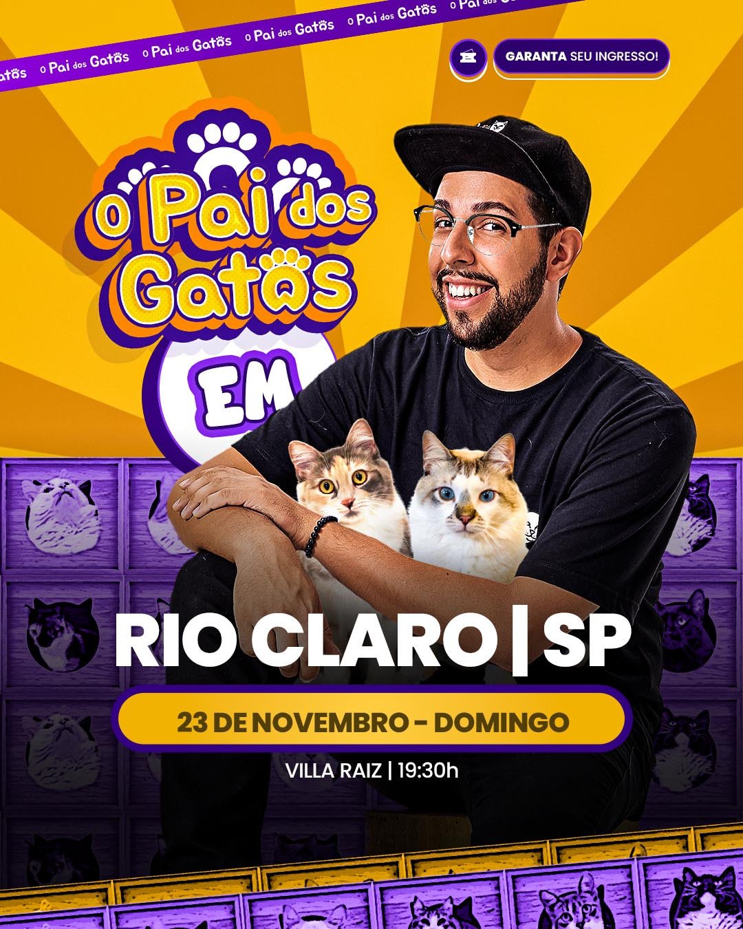 O PAI DOS GATOS EM RIO CLARO