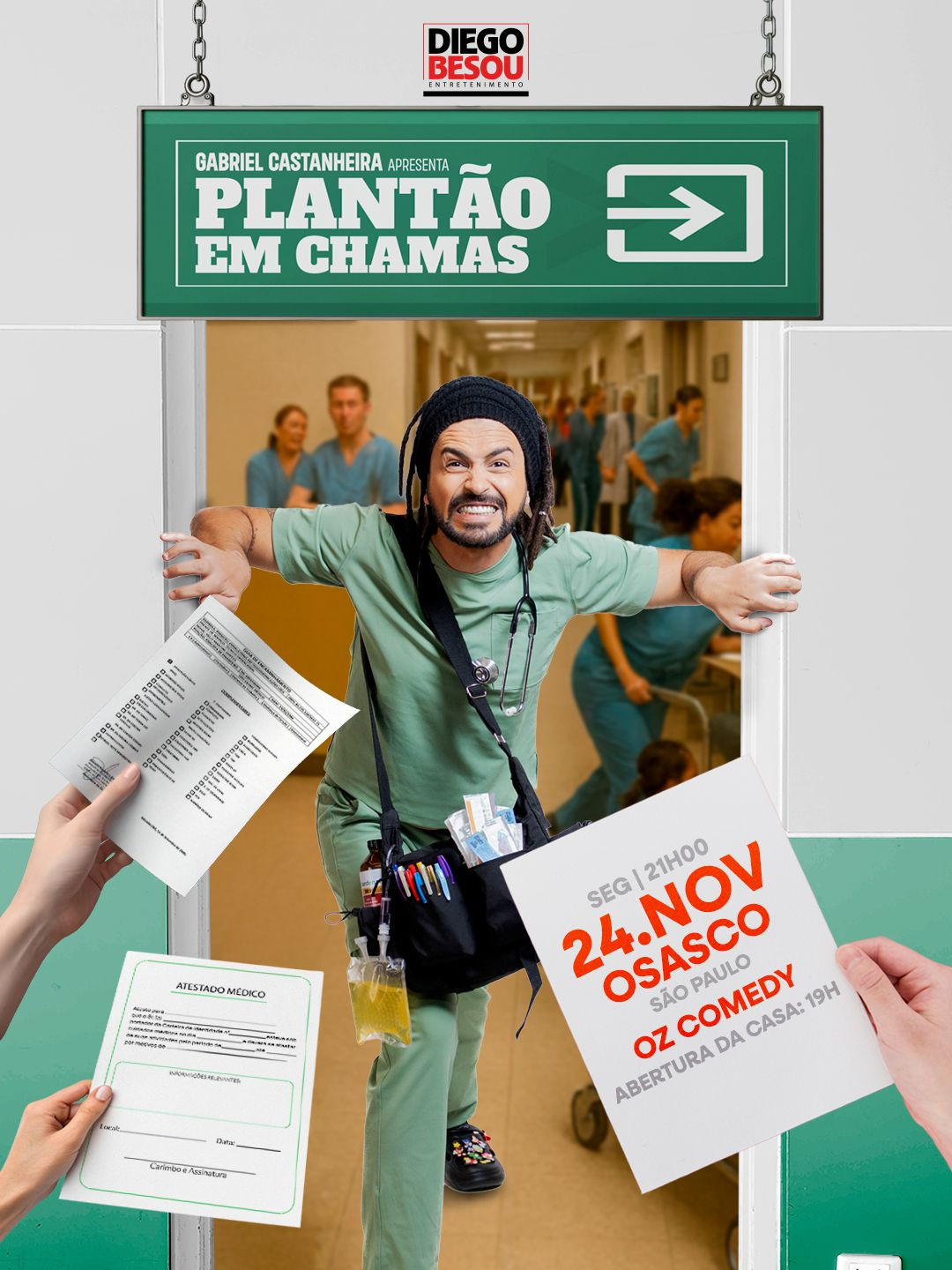 GABRIEL CASTANHEIRAS EM OSASCO - PLANTÃO EM CHAMAS