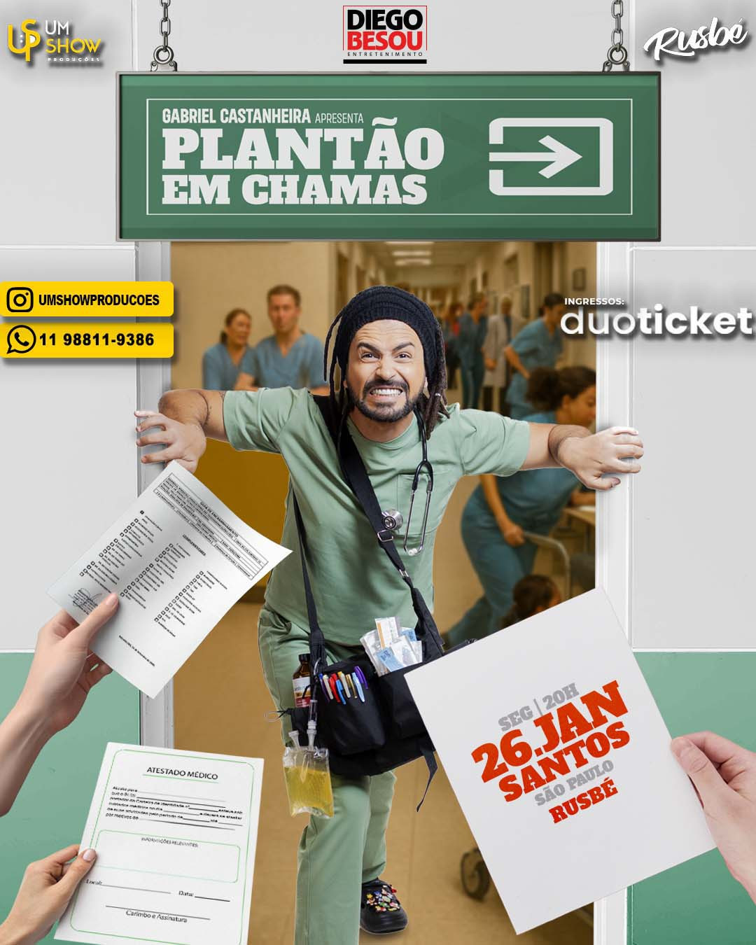 GABRIEL CASTANHEIRA O TEQUIN EM SANTOS