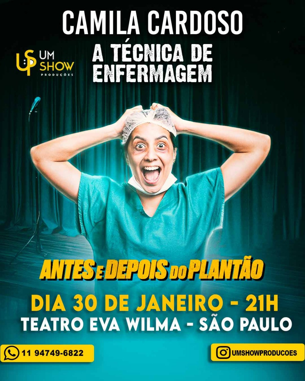 Camila Cardoso - Antes e depois do plantão