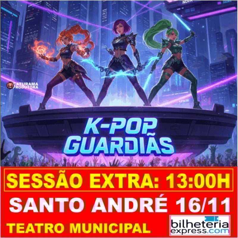 K POP em SANTO ANDRÉ  SESSÃO EXTRA às 13 HORAS