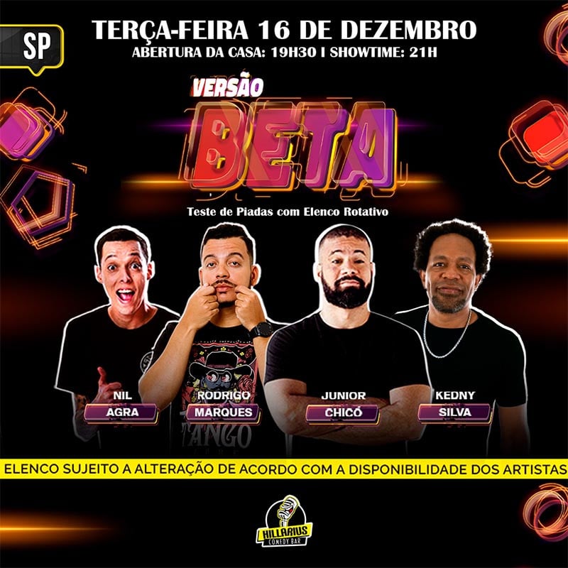 Nil Agra, Rodrigo Marques e Kedny Silva - Versão Beta