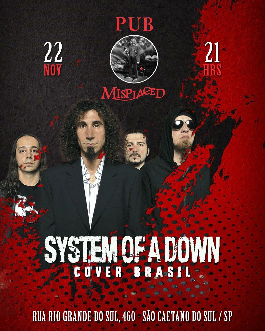 System Of A Down Cover Brasil no Misplaced
