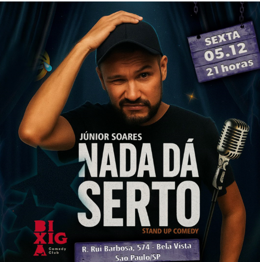 Junior Soares em Nada dá Serto Stand Up Comedy