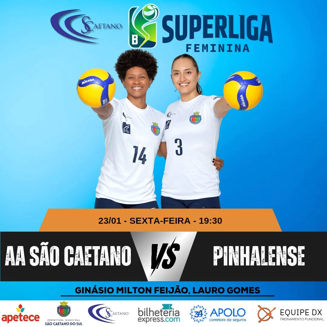 Jogo Superliga B Feminina de Vôlei - SCS X PINHALENSE