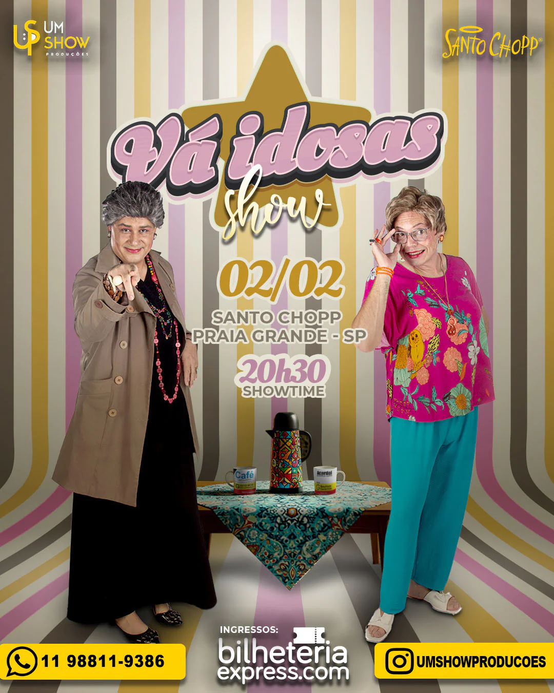 VÁ IDOSAS NA PRAIA GRANDE