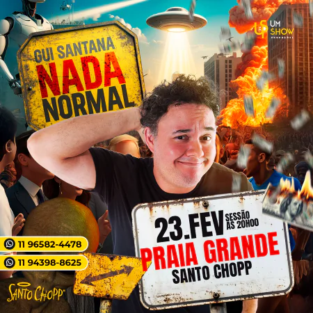 GUI SANTANA NA PRAIA GRANDE