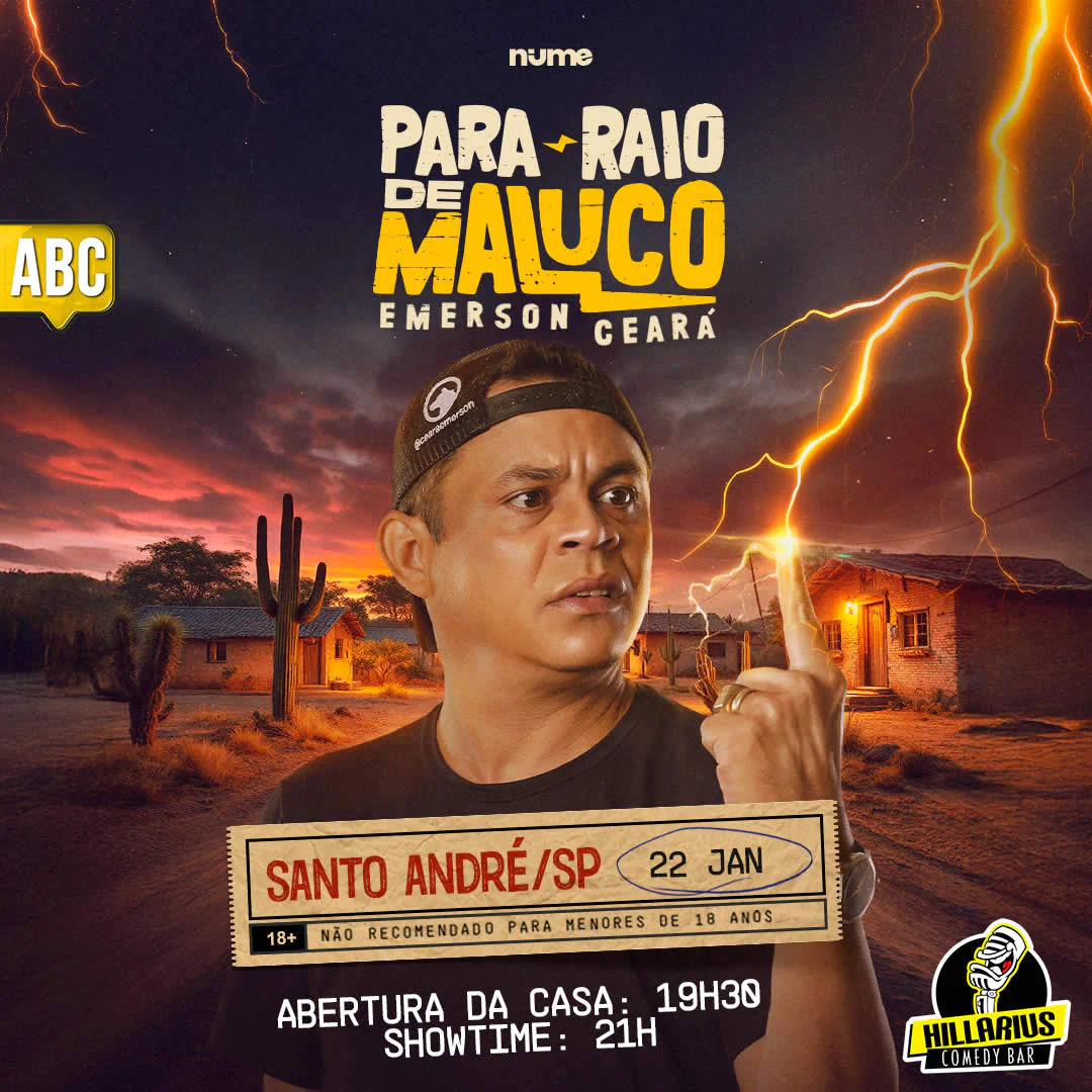 Emerson Ceará em Santo André - Para Raio de Maluco