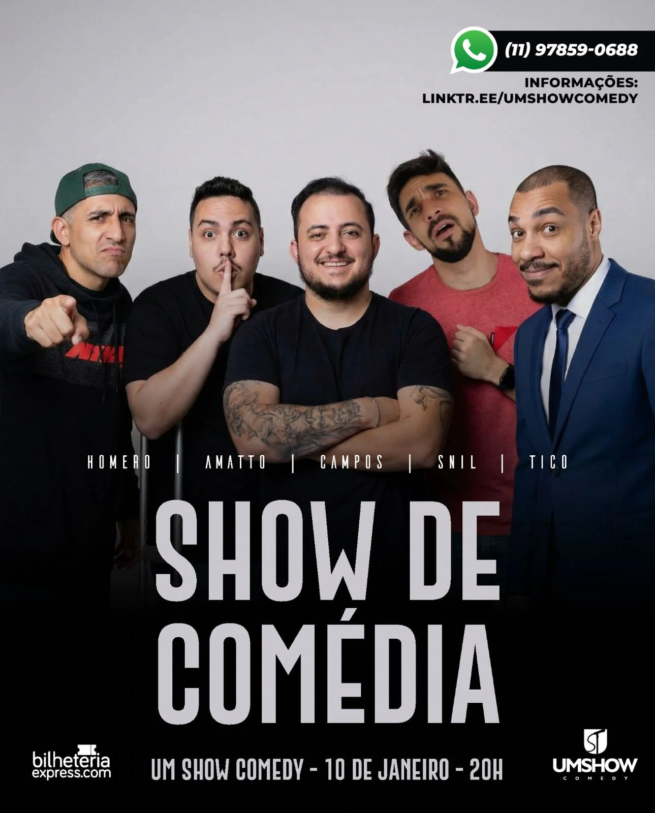 SHOW DE COMEDIA EM GUARULHOS COM SNIL, AMATTO, TICO, CAMPOS E HOMERO