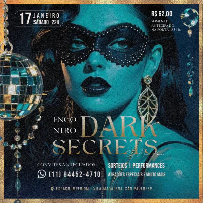 Encontro Dark Secrets - Baile de Máscaras 2026