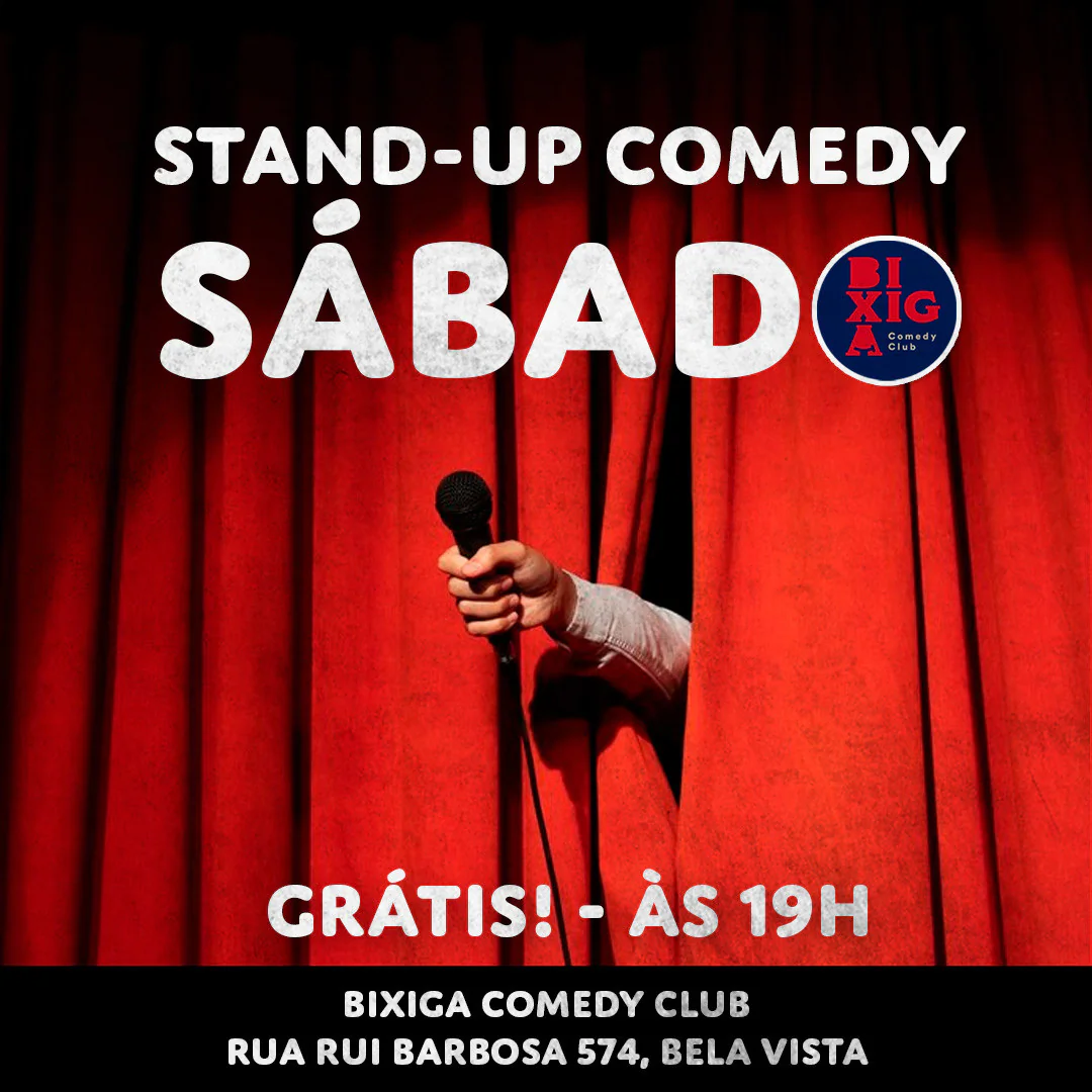 GRÁTIS - 19H SABÁDO DO STAND UP COMEDY