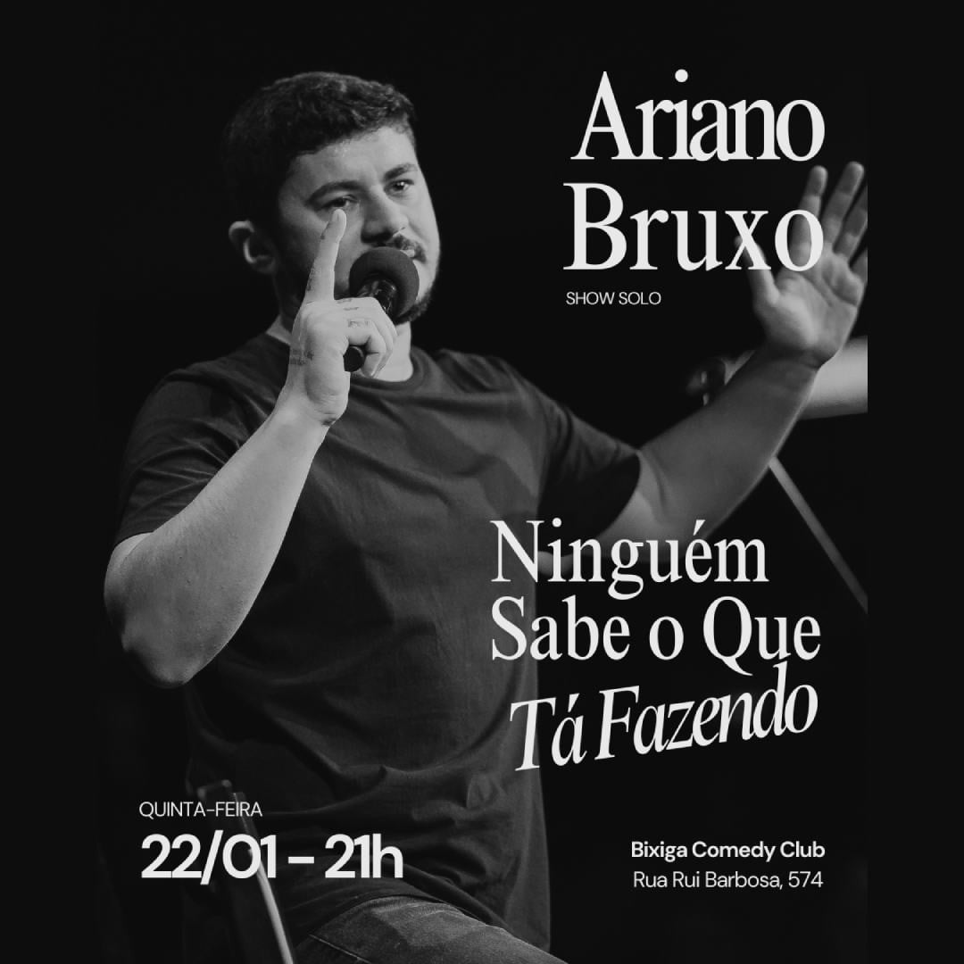 NINGUÉM SABE O QUE TÁ FAZENDO - STAND UP COMEDY