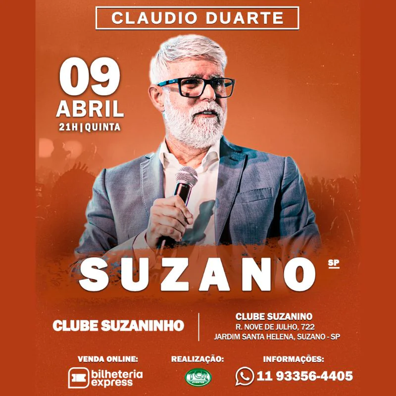 Claudio Duarte em Suzano