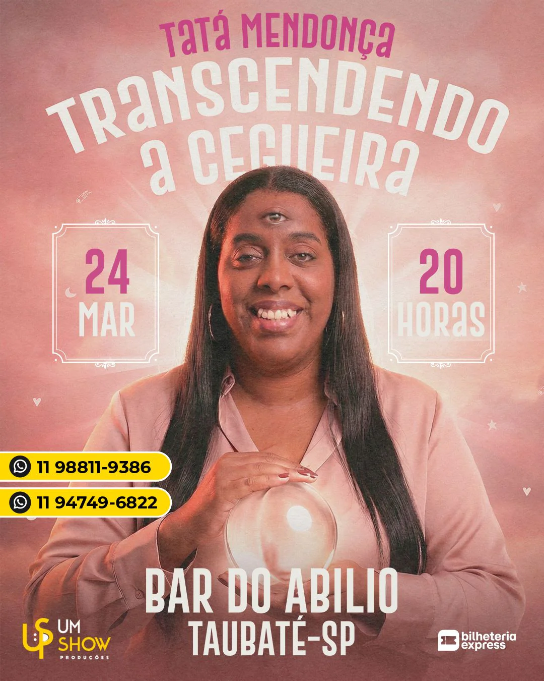 TATA MENDONÇA EM TAUBATE - CEGA NA COMEDIA