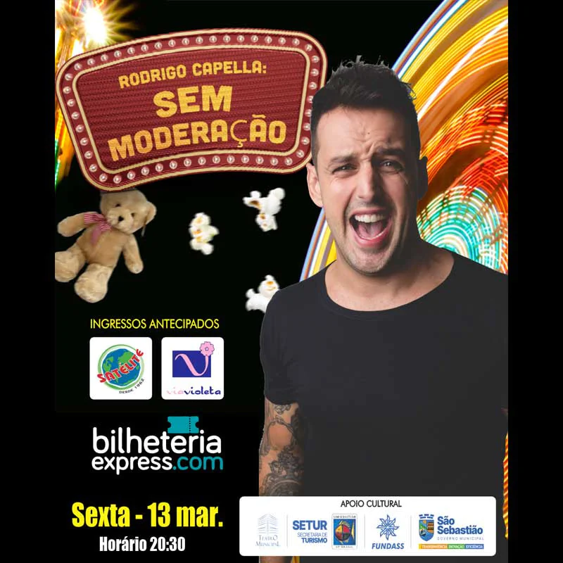 Rodrigo Capella em São Sebastião - Stand Up Sem Moderação