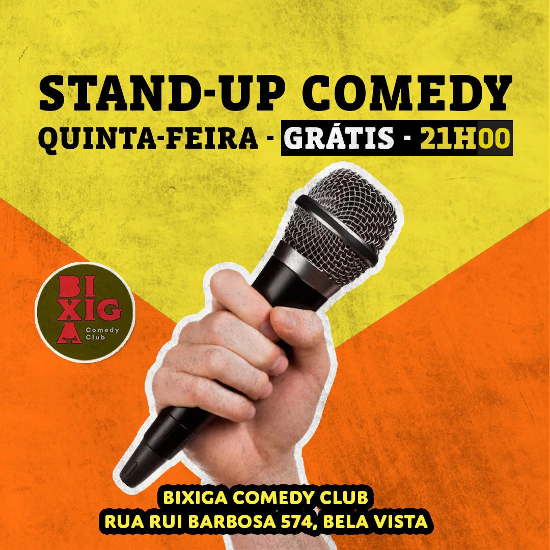 GRÁTIS - Quinta da Gargalhada 21h00 Stand Up Comedy
