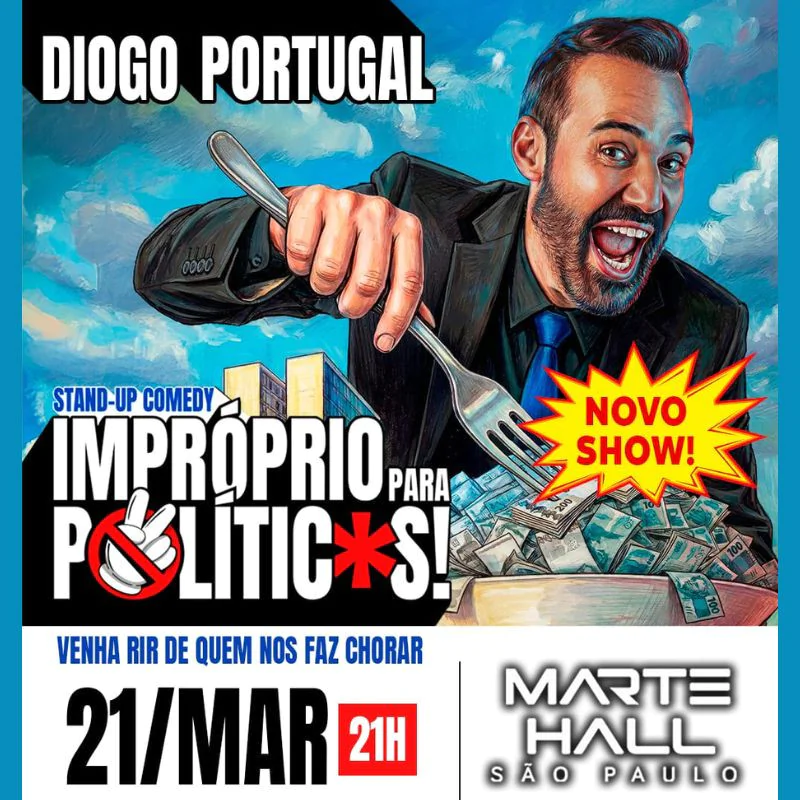 DIOGO PORTUGAL - IMPRÓPRIO PARA POLÍTICOS - STAND UP COMEDY