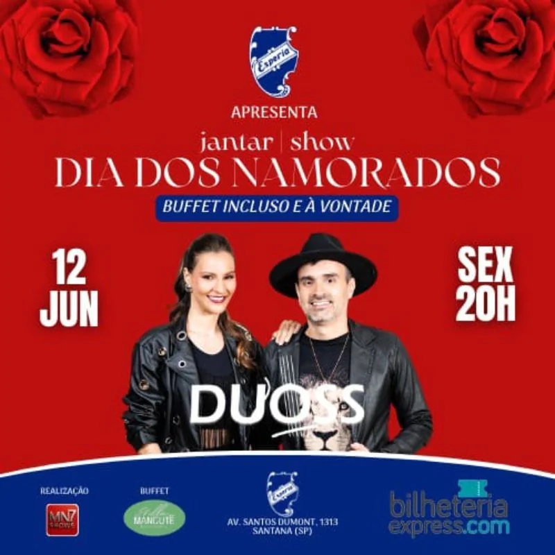 Jantar Dia dos Namorados - Banda Duoss