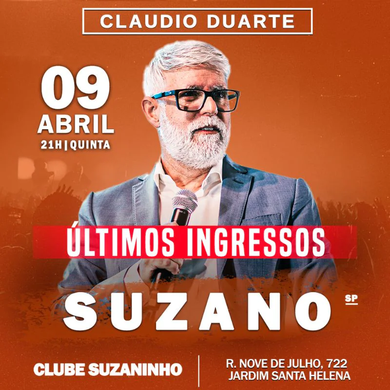 Claudio Duarte em Suzano