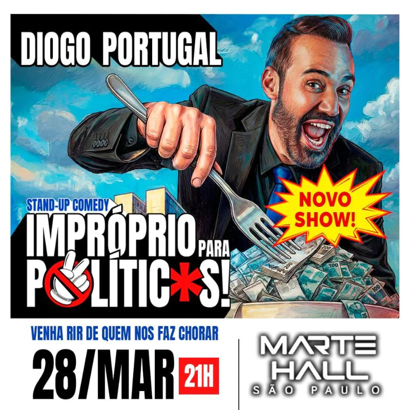 DIOGO PORTUGAL - IMPRÓPRIO PARA POLÍTICOS - STAND UP COMEDY