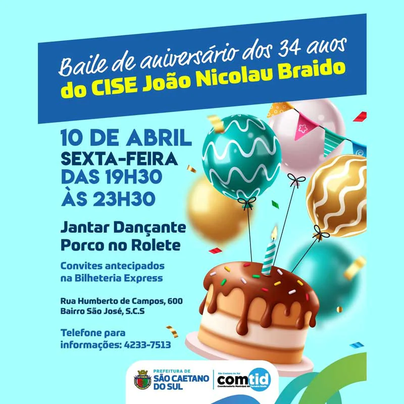 Baile de Aniversário 34 anos CISE João Nicolau Braido