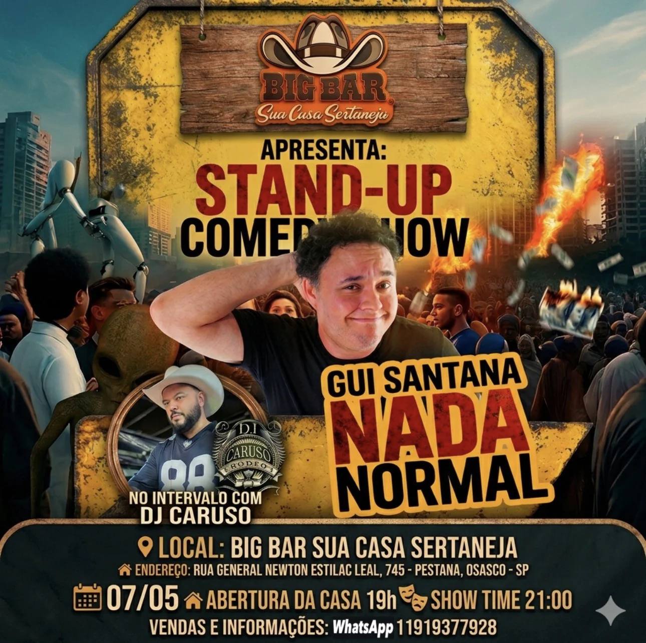 STAND UP COM GUI SANTANA E DJ CARUSO
