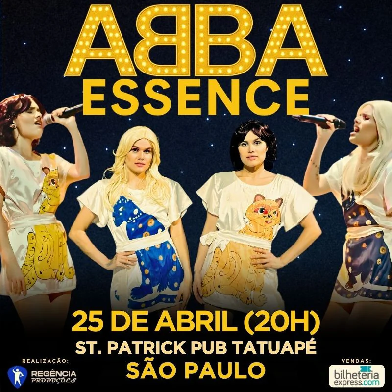 Abba Essence - Tributo ao Abba | St. Patrick Pub (SP) | Abertura: Lady in Hell
