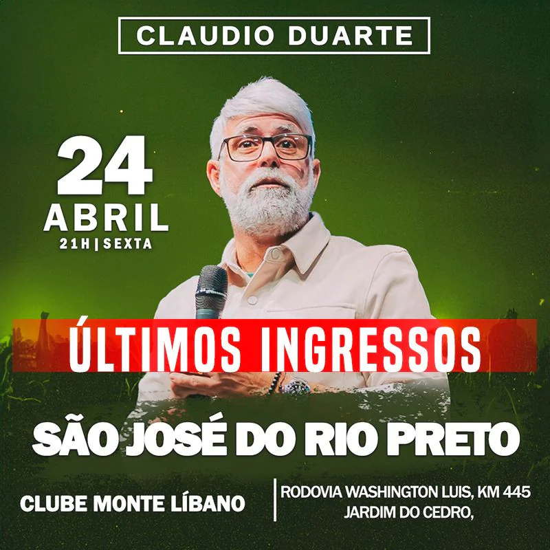 Claudio Duarte em São José do Rio Preto