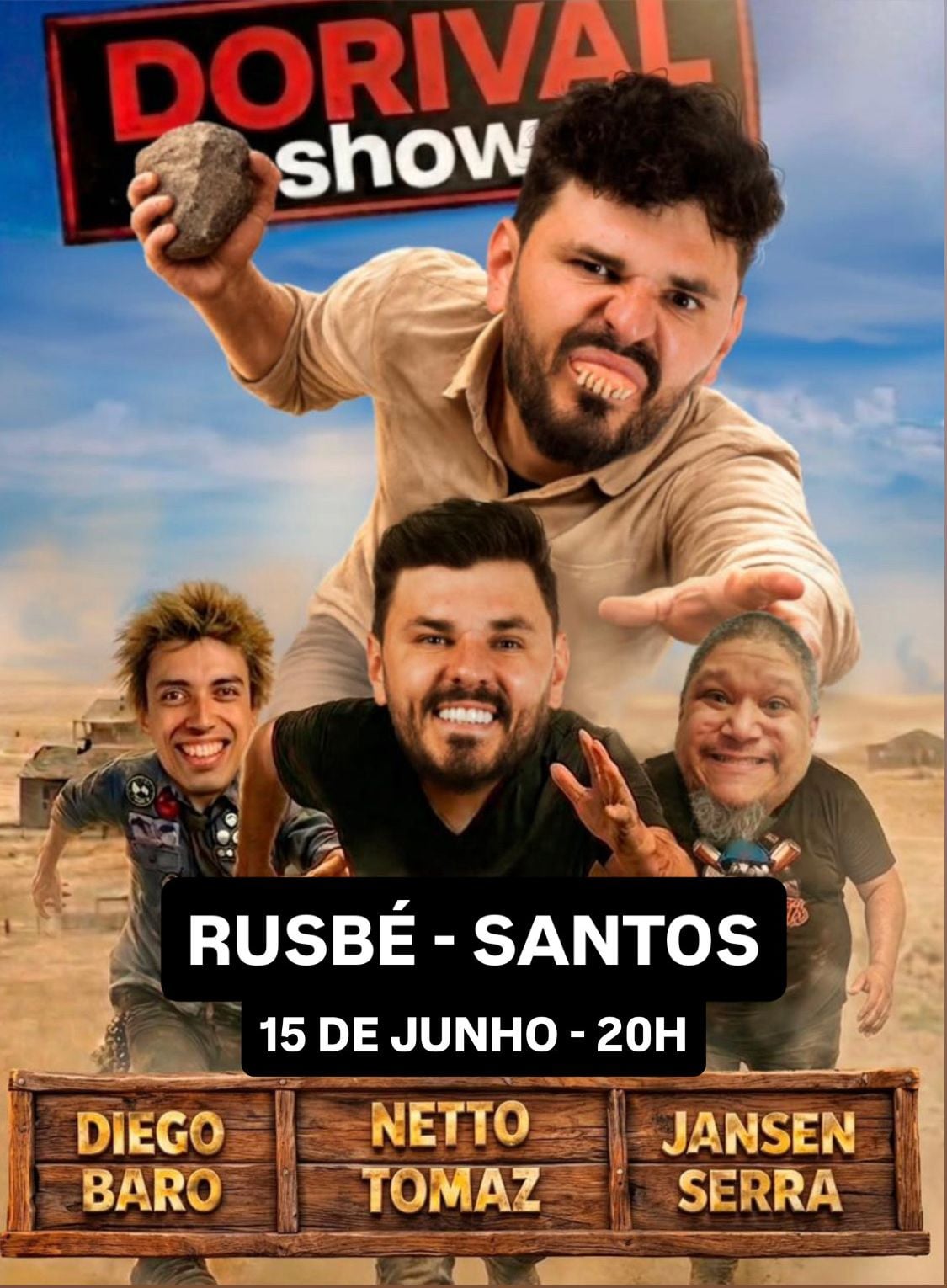 NETTO TOMAZ, JANSEN SERRA E DIEGO BARO E  EM SANTOS