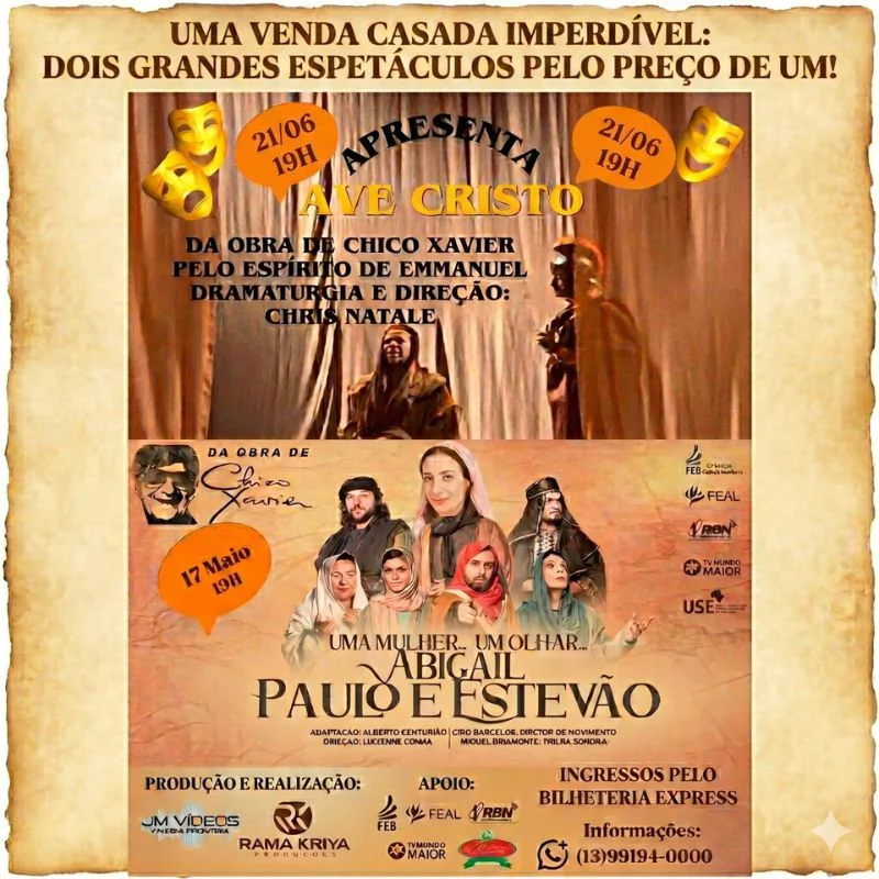 Abigail, Paulo e Estevão / Ave Cristo