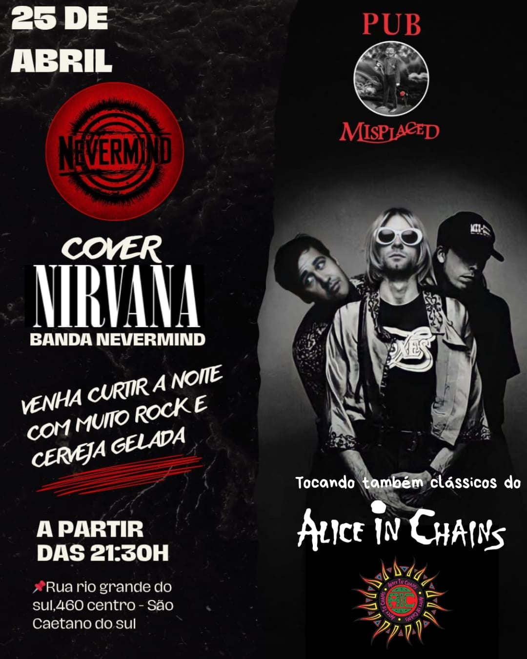 Tributo Nirvana e Alice Chains