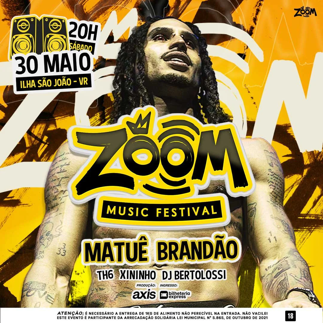 ZOOM MUSIC FESTIVAL COM MATUE + BRANDÃO