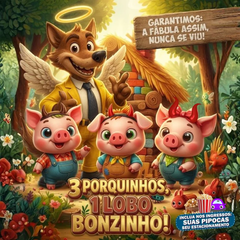 Três Porquinhos, Um Lobo Bonzinho